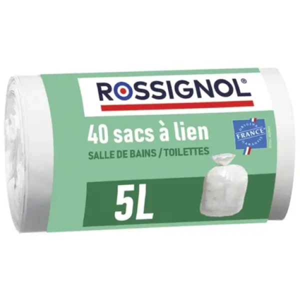 Rossignol Bagy 99135 bílé / Sáčky do koše 5 L / balení 40 ks / 14 µm (3019920991357)