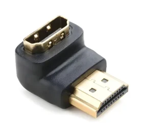 Nedis adaptér HDMI úhlový 90° černý / Adaptér HDMI / Zástrčka - zásuvka (CVGB34901BK)