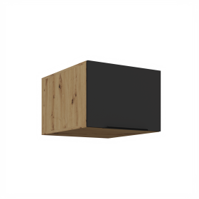 Horní skříňka Aria 50 NAGU-36 1F Barva korpusu: Dub artisan, Barva dvířek: BL - Black AFM