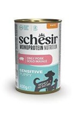 Schesir Dog konz.Monoprotein Puppy Šunka paté 400g