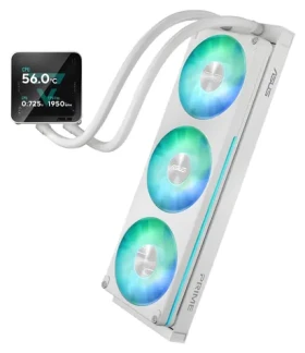 ASUS PRIME LC II 360 ARGB LCD bílá / Komplet vodního chlazení CPU / 360 mm / 3x 120mm / ARGB / LCD displej (90RC01Q2-B0EAY0)