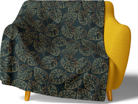 Mikroplyšová deka Listy v barvách Podzimu 150x200 cm