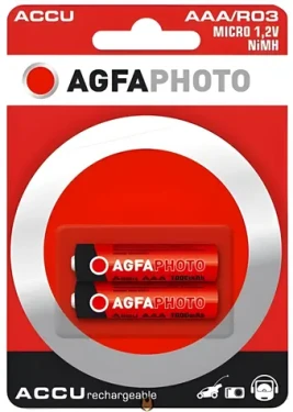 AgfaPhoto Value Energy / Nabíjecí baterie / AAA (HR03) / 1,2 V / 1000 mAh / 2 ks (131-802824)
