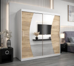 Šatní skříň Abi W0 Barva korpusu: Dub Sonoma, Rozměry: 200 cm, Dveře: Dub sonoma