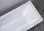 Erga Pureline-S, vana 1400x700x400 mm bez nožiček, bílá lesklá, ERG-V07-PURELINE-S-140x070-WH ERG-V07-PURELINE-S-140X070-WH