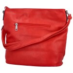 Trendy dámská koženková crossbody kabelka Rebecca, červená