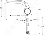 IDEAL STANDARD - Melange Umyvadlová baterie, chrom A4287AA