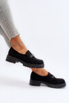 Dámské semišové mokasíny s ozdobou černé Loraleima 40