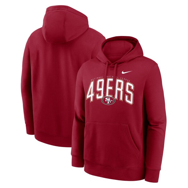 Nike Pánská mikina San Francisco 49ers NFL Club Expect Victory Hoodie Velikost: XL