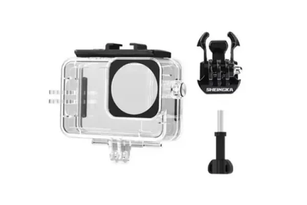STABLECAM Vodotěsné potápěčské pouzdro do 45 m / Pouzdro / Pro DJI Osmo Action 6 / PC, tvrzené sklo, nerezová ocel