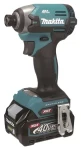 Makita XGT 40V Aku rázový šroubovák / Aku rázový šroubovák / Li-ion / 2x 2,0 Ah / nabíječka / kufr Makpac (TD003GA201)