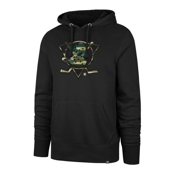 47 Brand Pánská mikina Anaheim Ducks NHL Fisherman Camo Burnside Hoodie Velikost: S