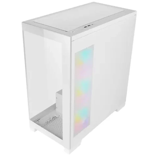 AZZA Cove bílá / Midi PC skříň / ATX / Tvrzené sklo 270° / USB-C / Bez zdroje (CSAZ-570W)