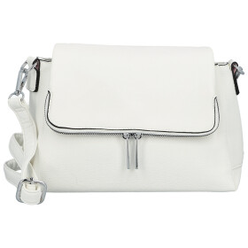 Stylová dámská koženková crossbody kabelka Kornelia, bílá