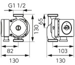 NOVASERVIS - Oběhové elektronické čerpadlo Ferro 25-60/130mm 0604W