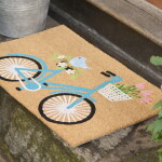 Ib Laursen Rohožka z kokosového vlákna Bicycle 45 × 75 cm, přírodní barva