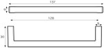 Siro Nábytková úchytka SM8137 128mm ostatní (S14026)