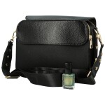 Módní dámská koženková crossbody kabelka LB Stylish, černá
