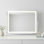 REA - Zrcadlo LED STUDIO White 58x45 HOM-12017