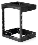 StarTech nástěnný rozvaděč 12U černá / Nástěnný rozvaděč / hloubka 510 mm / nosnost 90 kg (RK12WALLOA)