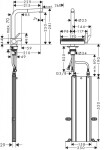 HANSGROHE - M81 Dřezová baterie Aquno Select 250 s výsuvnou koncovkou a plochým sprchovým proudem, sBox, matná černá 73830670