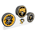 Mustang Puk Pittsburgh Penguins NHL 3 Puck Podium Set