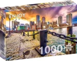 ENJOY Puzzle Bostonský přístav za soumraku, USA