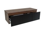 Koupelnová skříňka s krycí deskou Naturel Monza 119x30x45 cm ořech mat MONZA120BN MONZA120BN