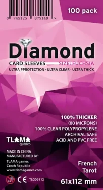 TLAMA games Obaly na karty Diamond Fuchsia: French Tarot (61x112 mm)