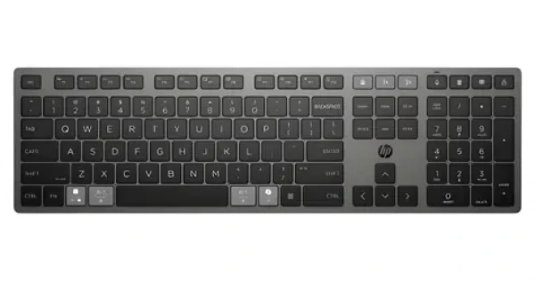 HP 725 černá / Bezdrátová klávesnice / nabíjecí / multidevice / USB+BT / CZ (9T5B2AA#BCM)
