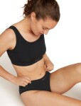 Dámské merino kalhotky ICEBREAKER Wmns Rib Lotus Hipster, Black velikost: L