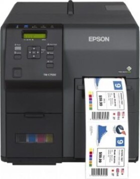 EPSON ColorWorks C7500 / Pokladní / Inkoust / Barevná / USB + LAN / černá (C31CD84012)