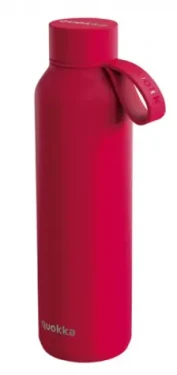 Quokka Nerezová termoláhev s poutkem Solid červená 630 ml (Q40175)
