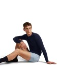 ICEBREAKER Mens Anatomica LS Crewe, Midnight Navy velikost: XXL
