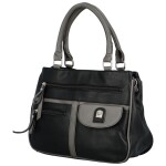 Moderní kabelka do ruky Tarantina, černo-šedá