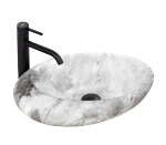 REA Umyvadlo na desku Roxy Stone 49x31 šedé REA-U6651