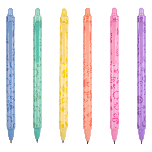 Colorino gumovatelné pero CoolPack Pastel, 36 ks, modrá náplň, displej - 36ks