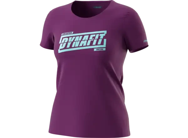 Dynafit Graphic Cotton dámské tričko krátký rukáv Royal Purple/Tabloid vel.