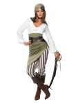 Smiffys Kostým - Pirátka zelená Velikost: L