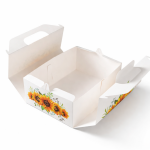 Výslužková krabice s rukojetí Yellow 26x18x9,5cm