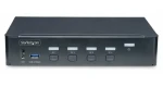 StarTech 4-portový DisplayPort KVM přepínač / KVM přepínač / 4K 60Hz / audio / USB / TAA Compliant (P4AD122-KVM-SWITCH)