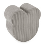 PLUSH NEST PLUSH NEST Puf ve tvaru medvídka Prémiový manšestr béžový 46 × 25 cm