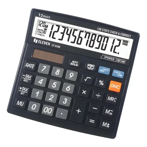 Eleven CT555N černá / Stolní kalkulačka / dvanáctimístná (CT-555N)