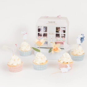 Meri Meri Sada na pečení cupcakes Easter Cottage – 24 ks, růžová barva, papír