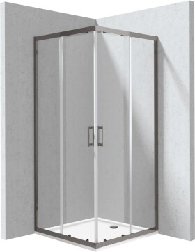 DEANTE - Funkia Evo čtvercový sprchový kout s vaničkou, čtvercový, 90x90 cm KYCPD099P