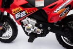 Mamido Dětská elektrická motorka Cross Force červená