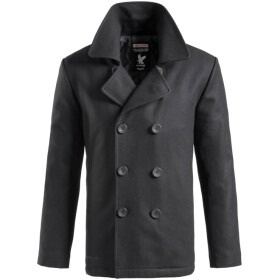 Brandit Kabát Pea Coat černý XL