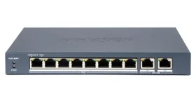 Hikvision DS-3E0310P-E/M(B) / Switch / 8x 100 Mbps PoE / 2x Gb uplink / 80W PoE budget / Super PoE (DS-3E0310P-E/M(B))
