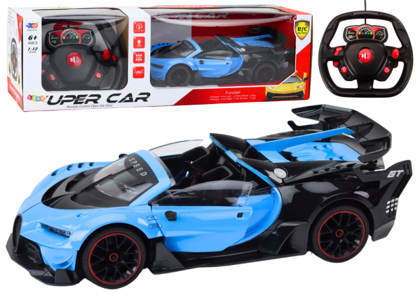 Mamido RC sportovní auto 1:12 s otevíracími dveřmi modré