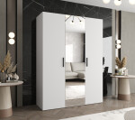 Šatní skříň Abi Bari 2 Rozměry: 150 cm, Pásky / úchyty: Černá, Barva korpusu + barva dveří: Kašmír + Kašmír